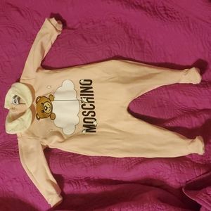Moschino Baby 3-6 month one piece and hat